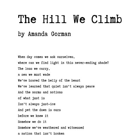 fierce and free. . The hill we climb poem full text pdf